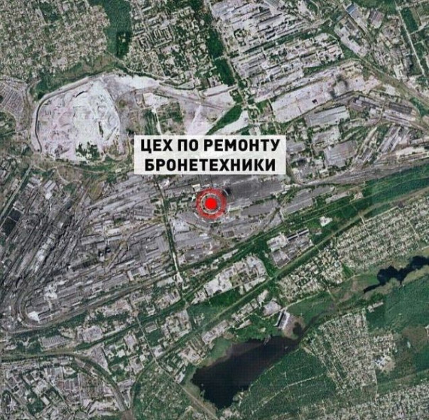 В Запорожье русская ракета уничтожила цех по ремонту техники нацистов