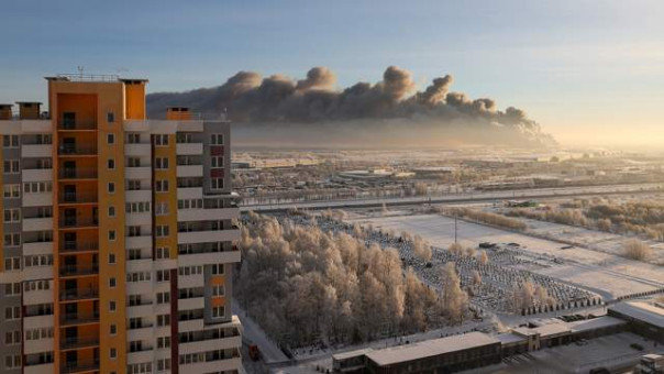 В Санкт-Петербурге произошел крупный пожар на складе Wildberries