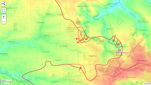 Авдеевка ситуация на 18.00 07.02.24 - ВС РФ пытаются взять гарнизон ВСУ в кольцо | Боец из ЧВК "Вагнер" передает уже из Авдеевки.