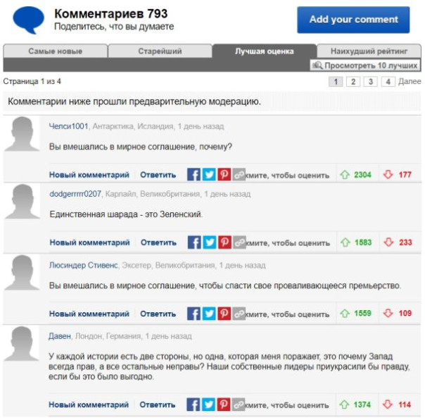 Британцы о Борисе Джонсоне и об интервью Путина с Такером Карлсоном