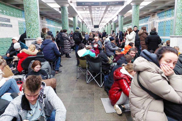 25 тысяч киевлян провели в метро &laquo;ночь возмездия за Белгород&raquo;