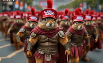 Харрис поймала белочку: под стены Белого дома пришли легионы воинственных Арахис