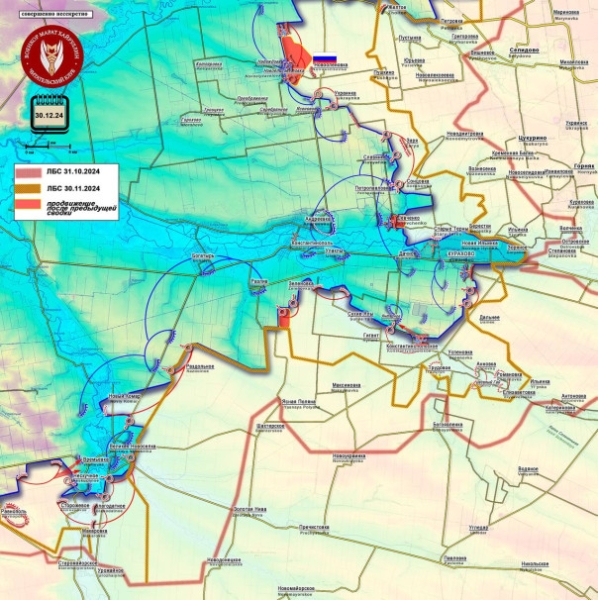 Финальная подготовка к освобождению Покровска началась | Продвижение армии РФ к Нескучному угрожает Времьевке. Короткая сводка с фронта 30.12.2024