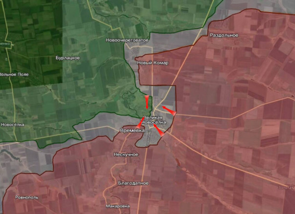 Начались бои за Великую Новосёлку, последний крупный опорный пункт ВСУ на южнодонецком направлении