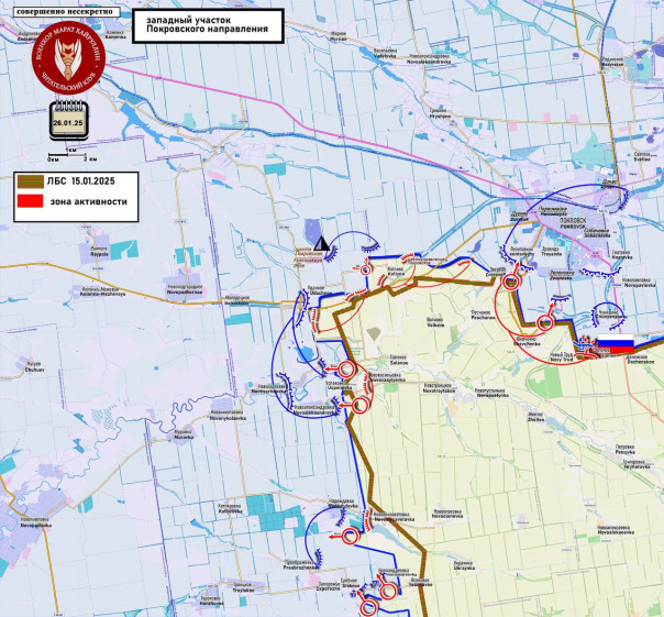 После взятия Великой Новосёлки наши могут двигаться как на север, так и на запад. Короткая сводка с фронта 27 января 2025 года