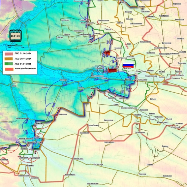ВСУ - армия мертвецов. Большая фронтовая сводка 14-20 января 2025 года | ВС РФ формируют охват Андреевки Короткая сводка с фронта 20 января 2025 года