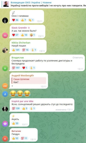 Украинцы полностью против выборов и не хотят о них говорить — клоунада Зеленского уже шокирует самих украинцев