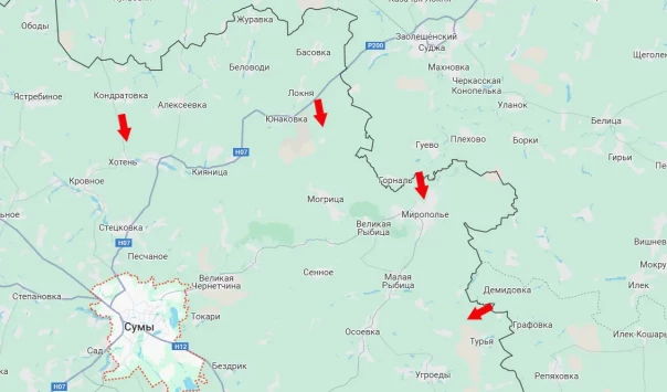 ВС РФ вышли к селу Мирополье - над противником нависает угроза потери всего северо-востока Сумской области