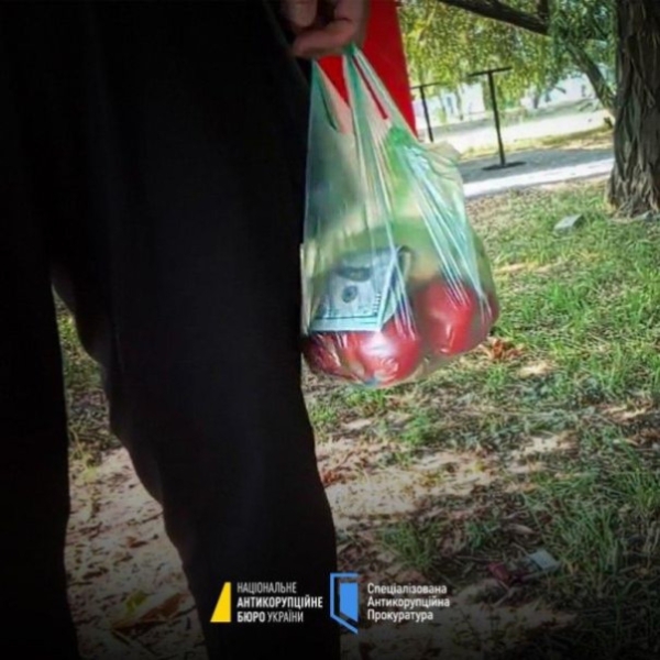"Ничего не боясь". На Днепропетровщине судья долларовую взятку просто положил в пакет с яблоками
