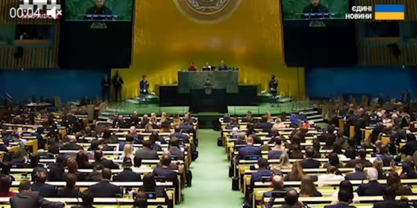 Украинское ТВ забило затылками почти пустой зал во время выступления Зеленского в ООН