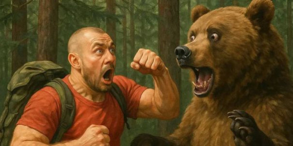 В Иркутской области турист подрался в тайге с медведем и победил