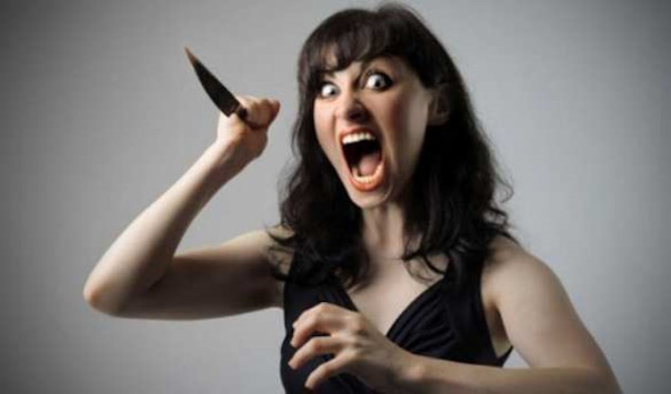 Бешеная украинка в польском поезде