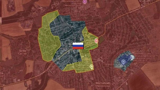 ВС РФ водрузили флаг на здании Димитровской мэрии