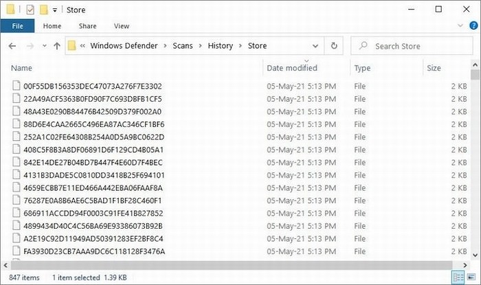 Антивирус Microsoft сошел с ума и начал захламлять диски миллионами мусорных файлов