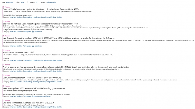 Рекурсия в стиле Microsoft. Обновление Windows 11 для починки прошлых обновлений нельзя установить из-за новой ошибки