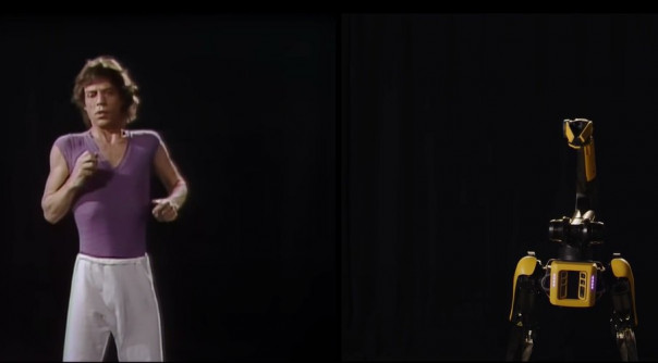 Робот Boston Dynamic повторяет движения Мика Джаггера из клипа Rolling Stones