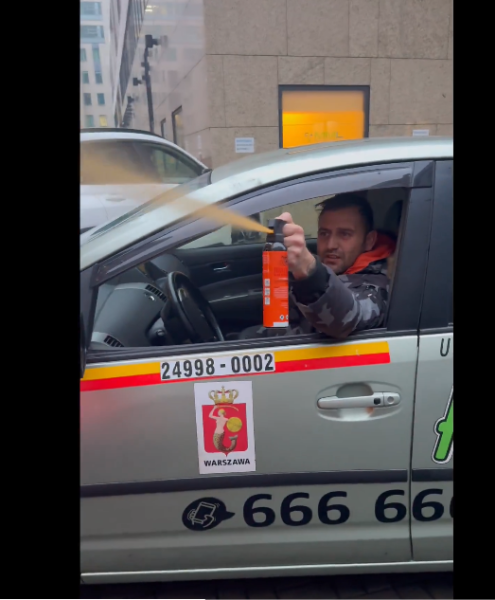 «Убирайся к чёрту на Украину!». В Польше таксист распылил слезоточивый газ беременной украинке в лицо